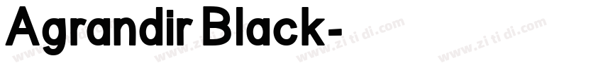 Agrandir Black字体转换